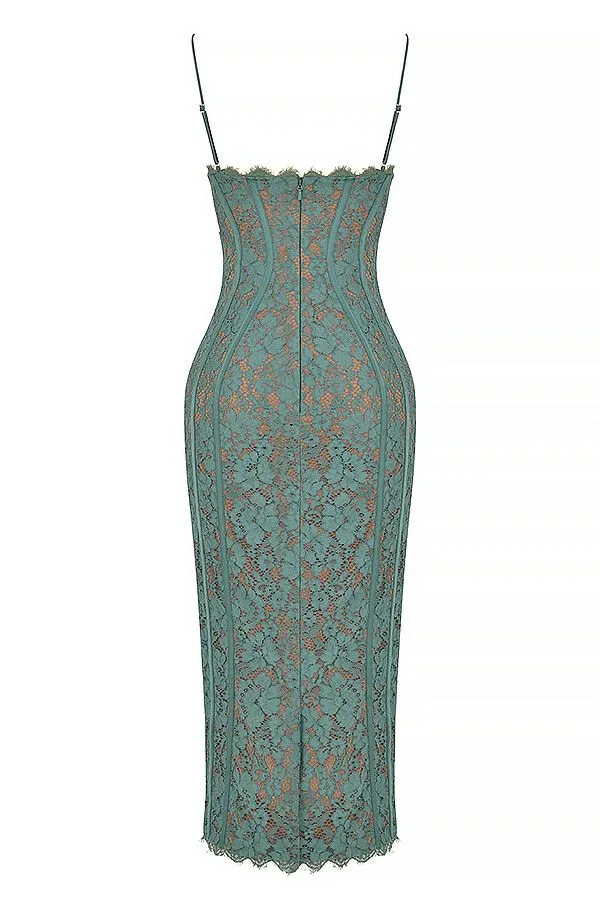 Women Joelle Forest Lace Midi Dress House Of CB Dresses Women Joelle Forest Lace Midi Dress House Of CB Dresses