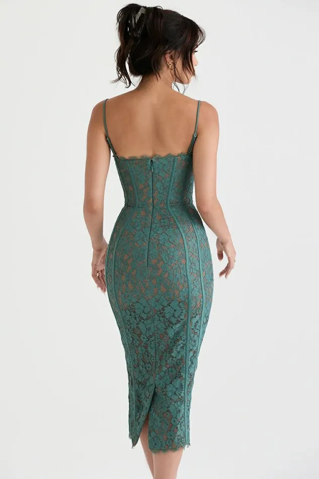 Women Joelle Forest Lace Midi Dress House Of CB Dresses Women Joelle Forest Lace Midi Dress House Of CB Dresses