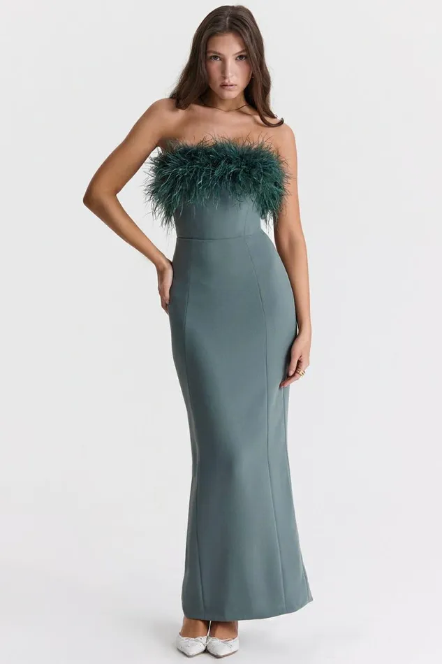 Women Juliene Eucalyptus Maxi Dress House Of CB Dresses