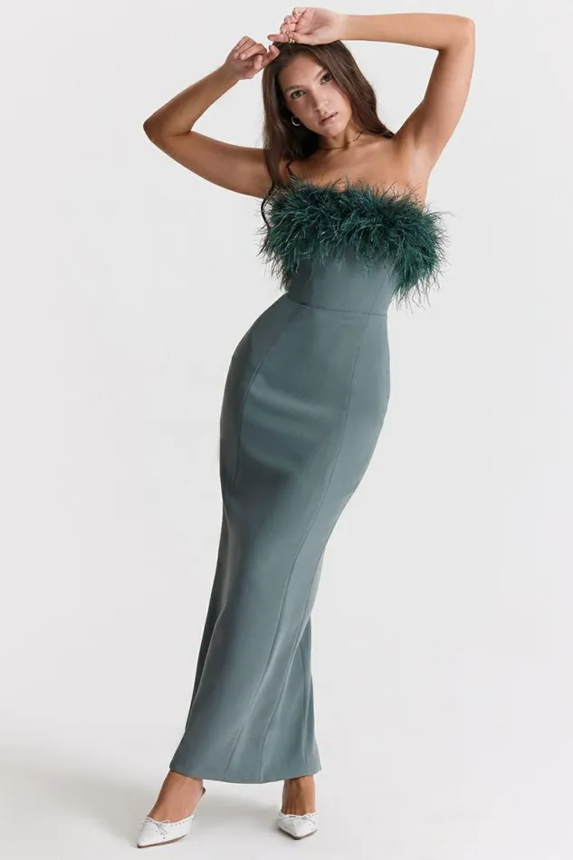Women Juliene Eucalyptus Maxi Dress House Of CB Dresses