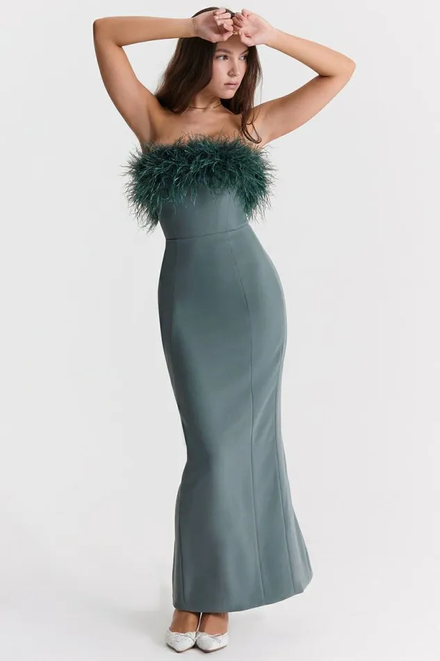 Women Juliene Eucalyptus Maxi Dress House Of CB Dresses