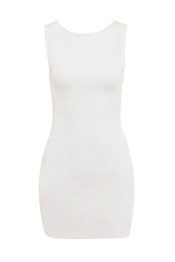 Women Laguna White Stretch Knit Mini Dress House Of CB Dresses