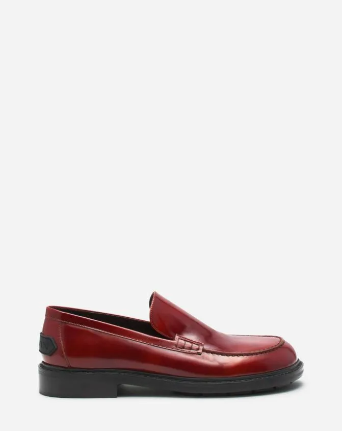 Women Loafers Lanvin Spinto Loafers In Smooth Leather Dark Brown
