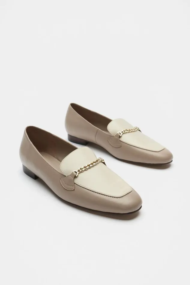 Women Loafers Seed Heritage Portia Two Tone Loafer Cookie Oat