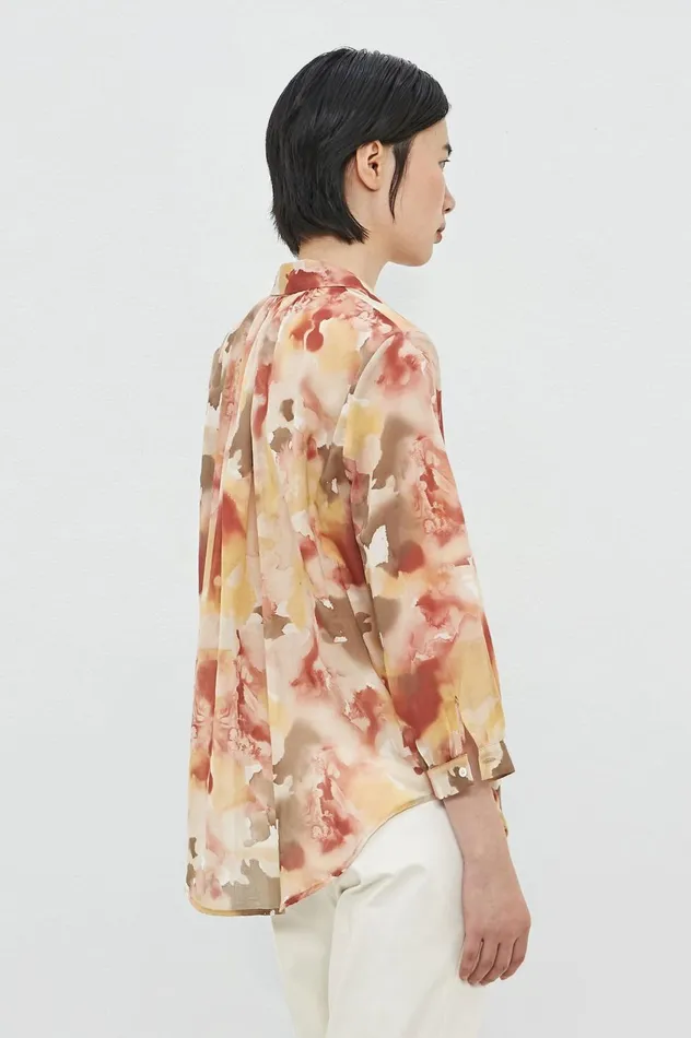 Women LOKY 8211 Cotton Shirt 8211 Burn Red Massimo Alba Shirts