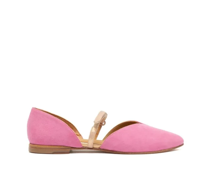 Women Low Heel Audley Shoes Low Heel Leather Shoe Frits Metallic