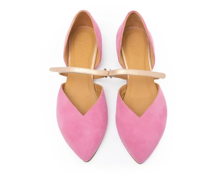 Women Low Heel Audley Shoes Low Heel Leather Shoe Frits Metallic