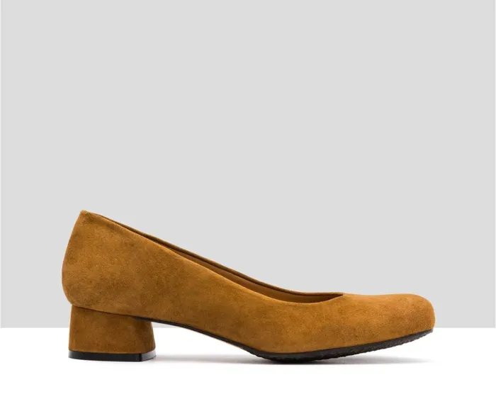 Women Low Heel Audley Shoes Low Heel Leather Shoe Ivonne Brown