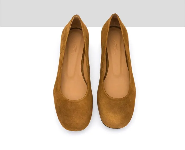 Women Low Heel Audley Shoes Low Heel Leather Shoe Ivonne Brown