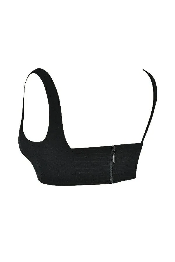 Women Luciana Black Pleated Bandeau Top House Of CB Tops Women Luciana Black Pleated Bandeau Top House Of CB Tops
