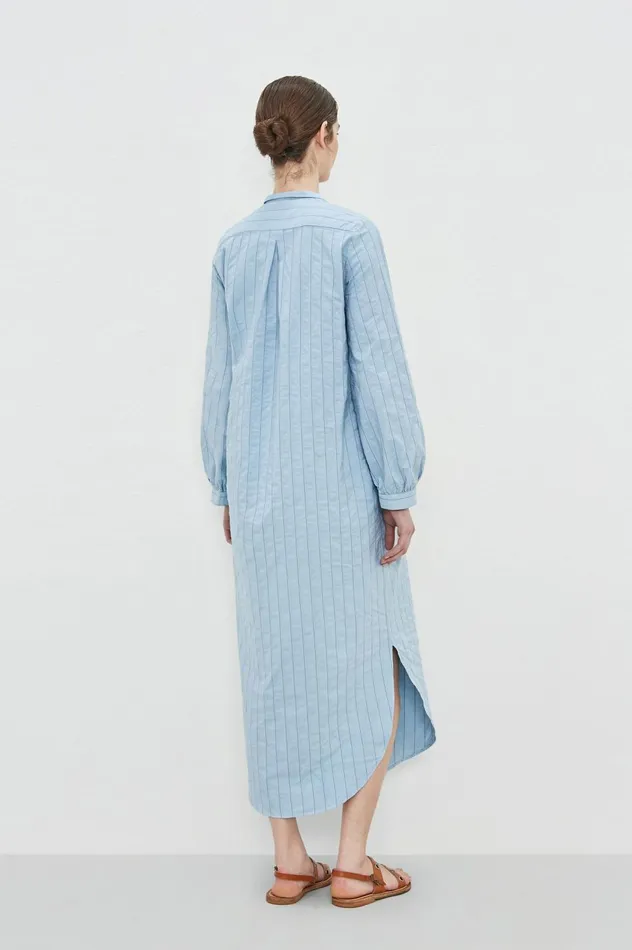 Women MADAMA 8211 Cotton Kaftan 8211 Dark Blue Massimo Alba Dresses and Skirts Women MADAMA 8211 Cotton Kaftan 8211 Dark Blue Massimo Alba Dresses and Skirts