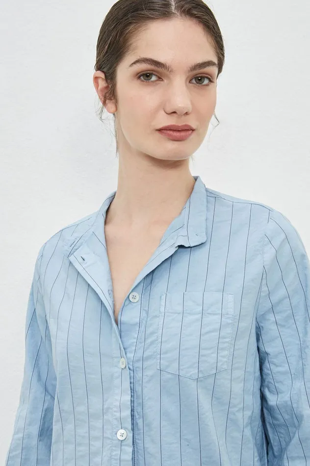 Women MADAMA 8211 Cotton Kaftan 8211 Dark Blue Massimo Alba Dresses and Skirts Women MADAMA 8211 Cotton Kaftan 8211 Dark Blue Massimo Alba Dresses and Skirts