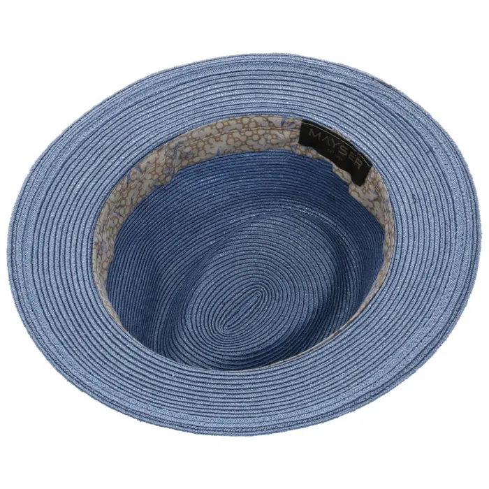 Women Maleo Trilby Hemp Hat Blue Mayser Trilby Hats Women Maleo Trilby Hemp Hat Blue Mayser Trilby Hats