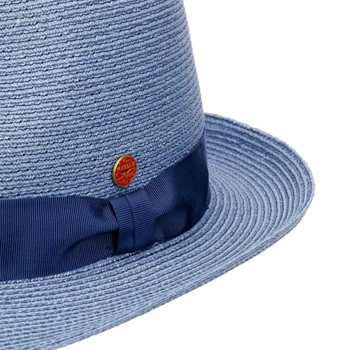 Women Maleo Trilby Hemp Hat Blue Mayser Trilby Hats Women Maleo Trilby Hemp Hat Blue Mayser Trilby Hats