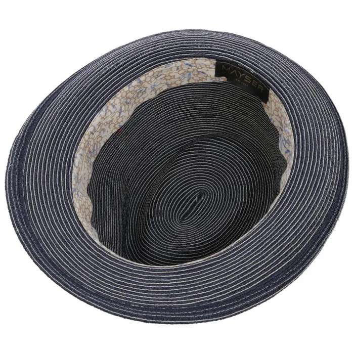 Women Maleo Trilby Hemp Hat Blue Mayser Trilby Hats Women Maleo Trilby Hemp Hat Blue Mayser Trilby Hats