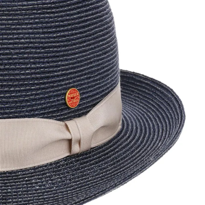 Women Maleo Trilby Hemp Hat Blue Mayser Trilby Hats Women Maleo Trilby Hemp Hat Blue Mayser Trilby Hats