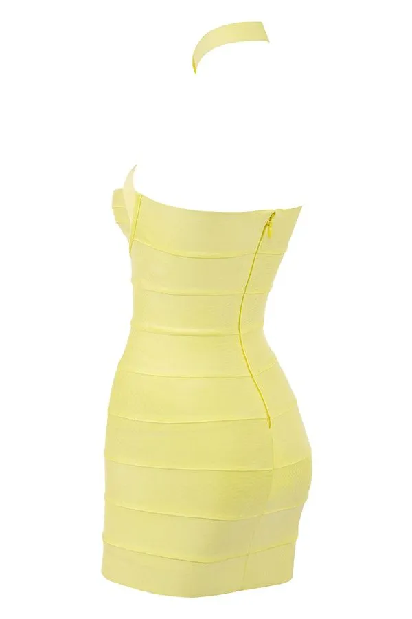 Women Maliha Buttercup Bandage Halter Mini Dress House Of CB Dresses Women Maliha Buttercup Bandage Halter Mini Dress House Of CB Dresses
