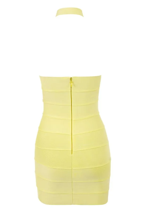 Women Maliha Buttercup Bandage Halter Mini Dress House Of CB Dresses Women Maliha Buttercup Bandage Halter Mini Dress House Of CB Dresses