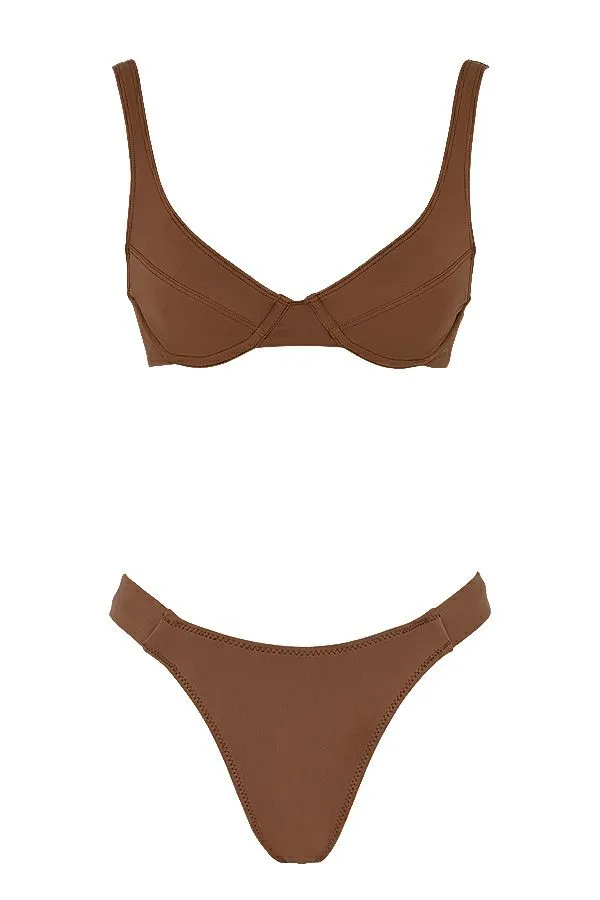 Women Mariposa Chocolate Underwired Bikini House Of CB Swimwear Women Mariposa Chocolate Underwired Bikini House Of CB Swimwear
