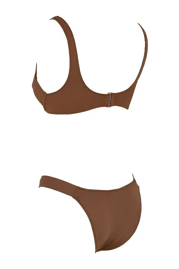 Women Mariposa Chocolate Underwired Bikini House Of CB Swimwear Women Mariposa Chocolate Underwired Bikini House Of CB Swimwear
