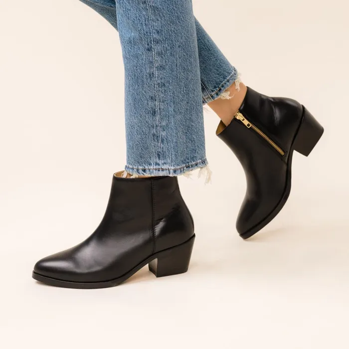 Women Marisa Inside Zip Boot Black Nisolo Boots
