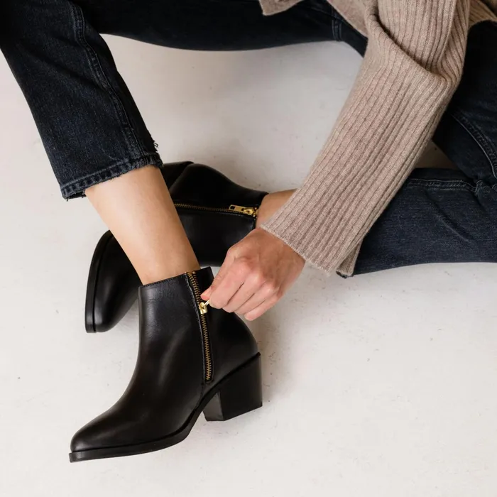 Women Marisa Inside Zip Boot Black Nisolo Boots