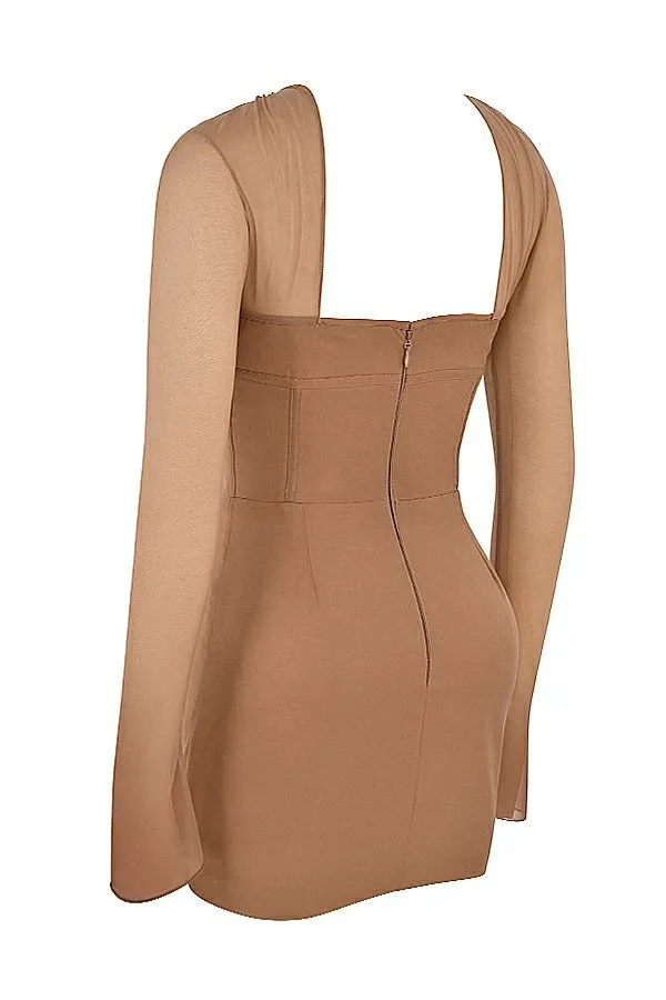 Women Mayara Mocha Structured Corset Mini Dress House Of CB Dresses Women Mayara Mocha Structured Corset Mini Dress House Of CB Dresses