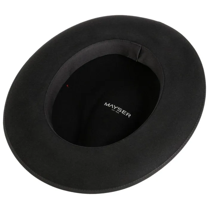 WomenMen Atos Fedora Wool Hat Black Mayser Felt Hats WomenMen Atos Fedora Wool Hat Black Mayser Felt Hats