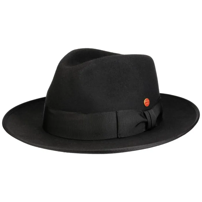 WomenMen Atos Fedora Wool Hat Black Mayser Felt Hats WomenMen Atos Fedora Wool Hat Black Mayser Felt Hats