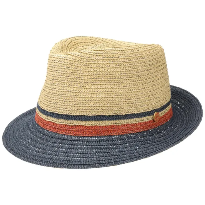 WomenMen Jerome Trilby Straw Hat Bluebeige Mayser Straw Hats