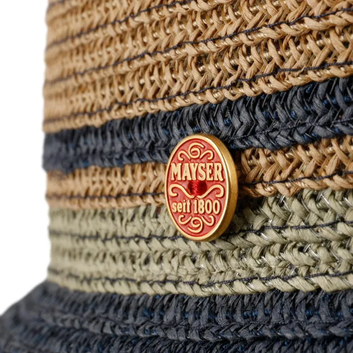 WomenMen Jerome Trilby Straw Hat Bluebeige Mayser Straw Hats WomenMen Jerome Trilby Straw Hat Bluebeige Mayser Straw Hats