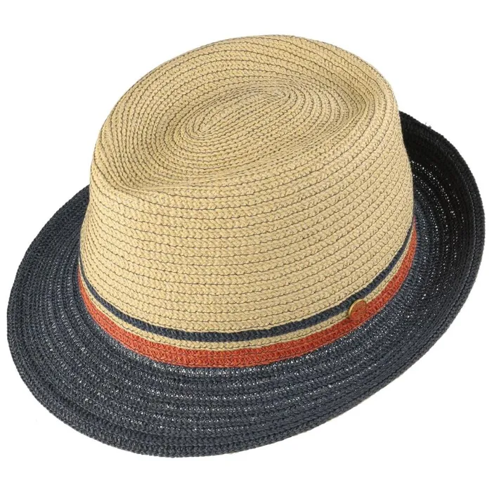 WomenMen Jerome Trilby Straw Hat Bluebeige Mayser Straw Hats WomenMen Jerome Trilby Straw Hat Bluebeige Mayser Straw Hats