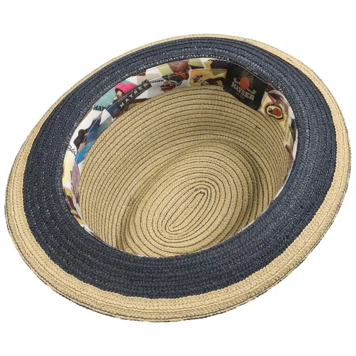 WomenMen Jerome Trilby Straw Hat Bluebeige Mayser Straw Hats WomenMen Jerome Trilby Straw Hat Bluebeige Mayser Straw Hats