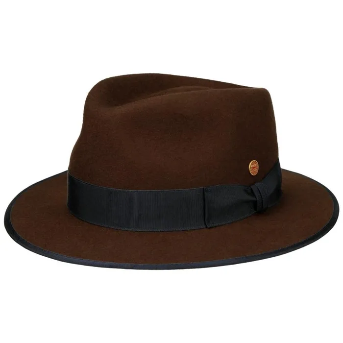WomenMen Julien039s Wool Hat Dark Brown Mayser Traveler Hats