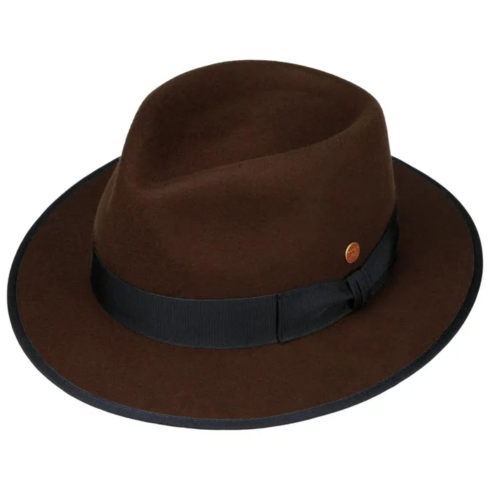 WomenMen Julien039s Wool Hat Dark Brown Mayser Traveler Hats WomenMen Julien039s Wool Hat Dark Brown Mayser Traveler Hats