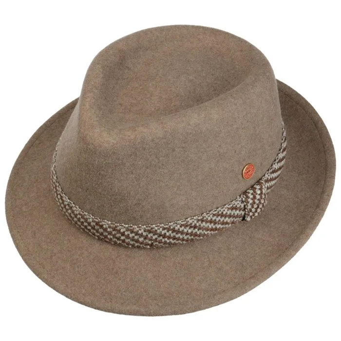 WomenMen New Maleo Trilby Wool Hat Beige Mayser Felt Hats WomenMen New Maleo Trilby Wool Hat Beige Mayser Felt Hats