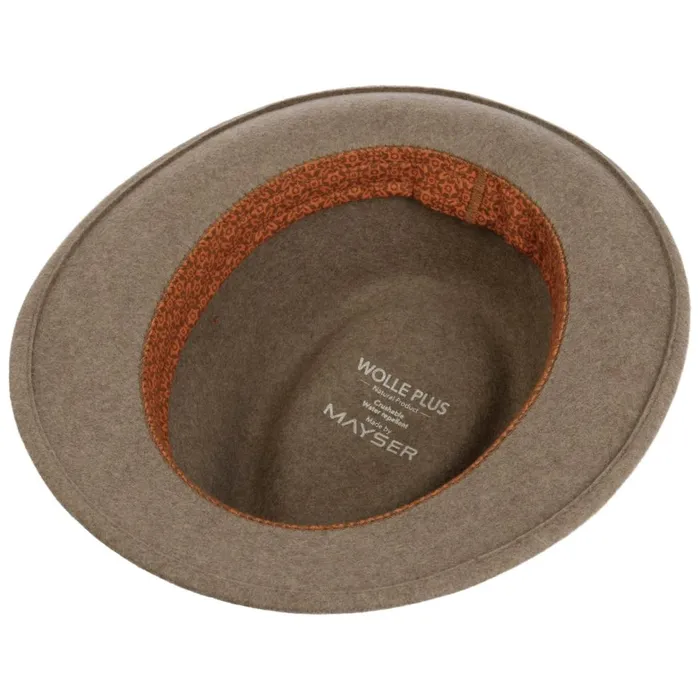 WomenMen New Maleo Trilby Wool Hat Beige Mayser Felt Hats WomenMen New Maleo Trilby Wool Hat Beige Mayser Felt Hats