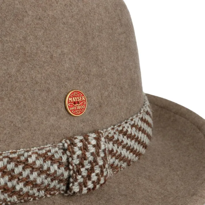 WomenMen New Maleo Trilby Wool Hat Beige Mayser Felt Hats WomenMen New Maleo Trilby Wool Hat Beige Mayser Felt Hats