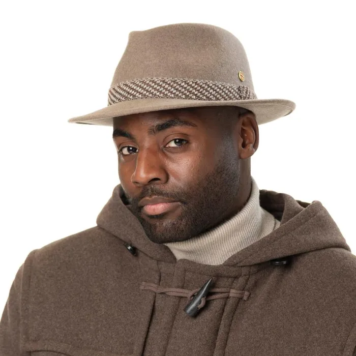 WomenMen New Maleo Trilby Wool Hat Beige Mayser Felt Hats WomenMen New Maleo Trilby Wool Hat Beige Mayser Felt Hats