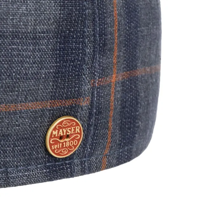 WomenMen Paddy Kampen Linen Flat Cap Dark Blue Mayser Flat Caps WomenMen Paddy Kampen Linen Flat Cap Dark Blue Mayser Flat Caps