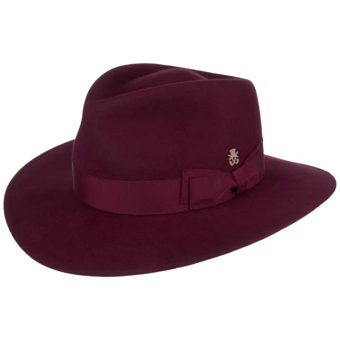 WomenMen Pio Hair Felt Hat Zechbauer Dark Blue Mayser Felt Hats