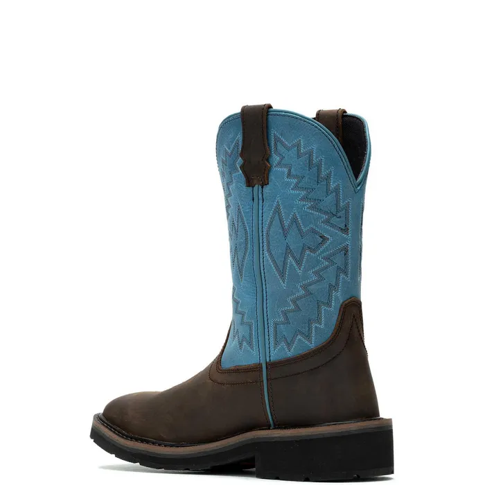 WomenMen Rancher Arrow SteelToe Wellington Work Boot Blue Wolverine Boots