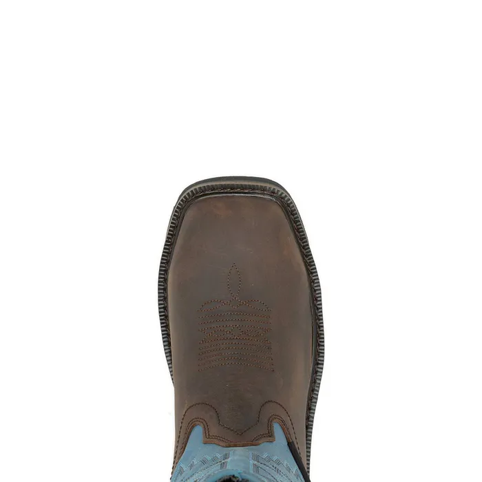 WomenMen Rancher Arrow SteelToe Wellington Work Boot Blue Wolverine Boots