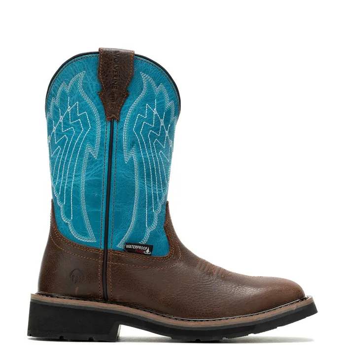 WomenMen Rancher Eagle Waterproof SteelToe Wellington Work Boot Brownteal Wolverine Boots WomenMen Rancher Eagle Waterproof SteelToe Wellington Work Boot Brownteal Wolverine Boots