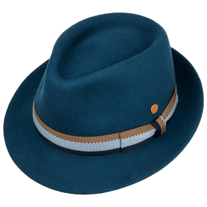 WomenMen Troy Wolga Trilby Wool Hat Blue Mayser Trilby Hats WomenMen Troy Wolga Trilby Wool Hat Blue Mayser Trilby Hats