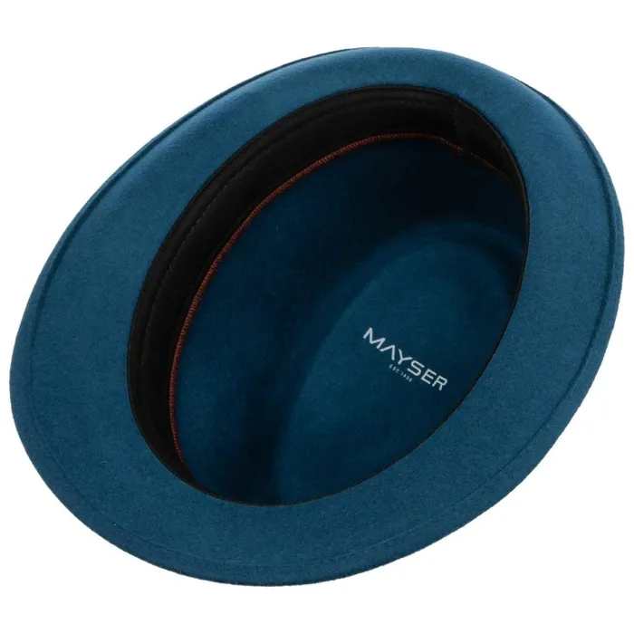 WomenMen Troy Wolga Trilby Wool Hat Blue Mayser Trilby Hats WomenMen Troy Wolga Trilby Wool Hat Blue Mayser Trilby Hats