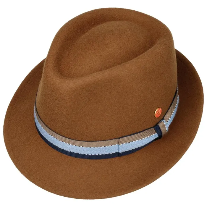 WomenMen Troy Wolga Trilby Wool Hat Blue Mayser Trilby Hats WomenMen Troy Wolga Trilby Wool Hat Blue Mayser Trilby Hats