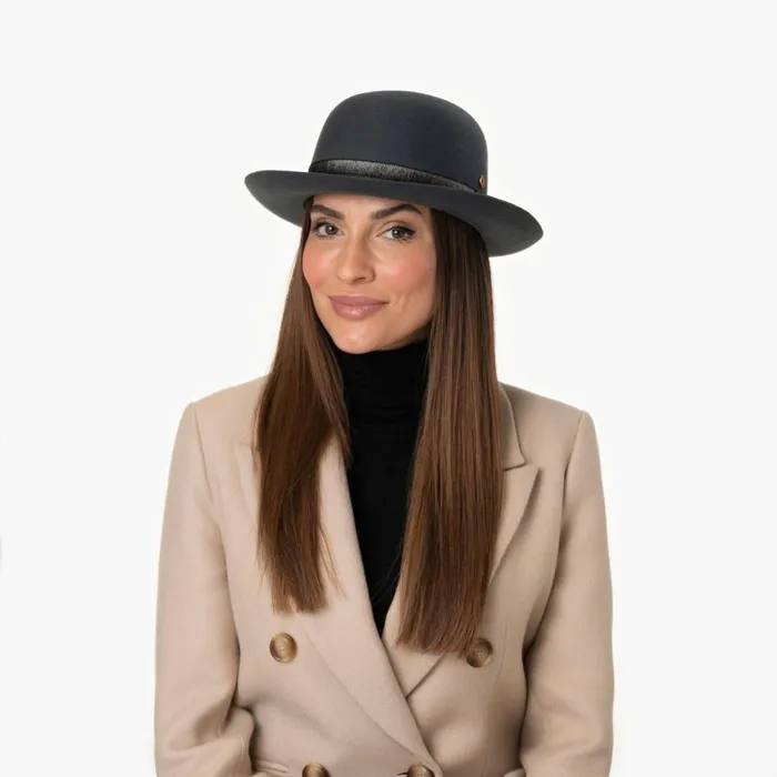 WomenMen Victor Melone Wool Hat Dove Blue Mayser Felt Hats WomenMen Victor Melone Wool Hat Dove Blue Mayser Felt Hats