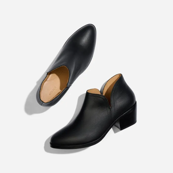 Women Mia Everyday Ankle Bootie BlackBlack Nisolo Boots