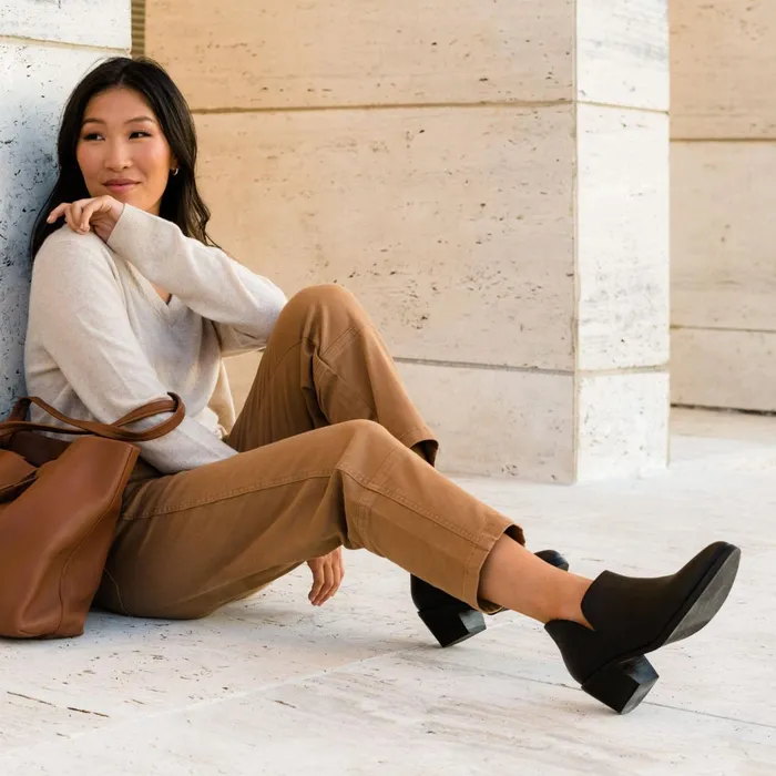 Women Mia Everyday Ankle Bootie BlackBlack Nisolo Boots